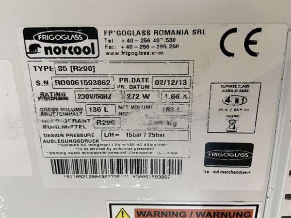 Grote foto coca cola glasdeurkoeling glazen deur koelkast 136 liter 230 diversen overige diversen