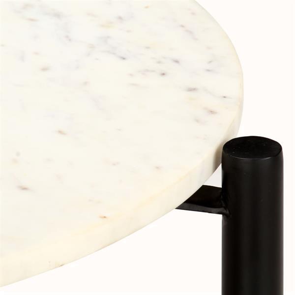 Grote foto vidaxl table basse blanc 40x40x40 cm pierre v ritable textur huis en inrichting eettafels