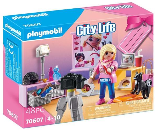 Grote foto playmobil city life 70607 geschenkset ocial media ster kinderen en baby duplo en lego