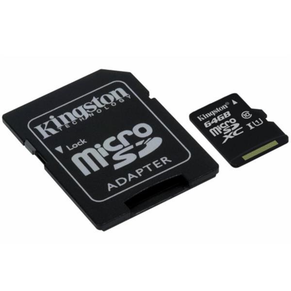 Grote foto kingston 64 gb micro sd geheugenkaart canvas select computers en software geheugens