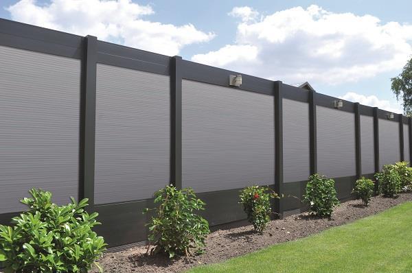 Grote foto schuttingpaneel aluminium polycarbonaat 200x180 cm tuin en terras hekken en schuttingen
