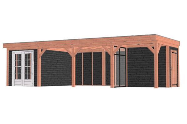 Grote foto buitenverblijf mensa l 980x400 cm combinatie 1 tuin en terras tuinhuisjes en blokhutten