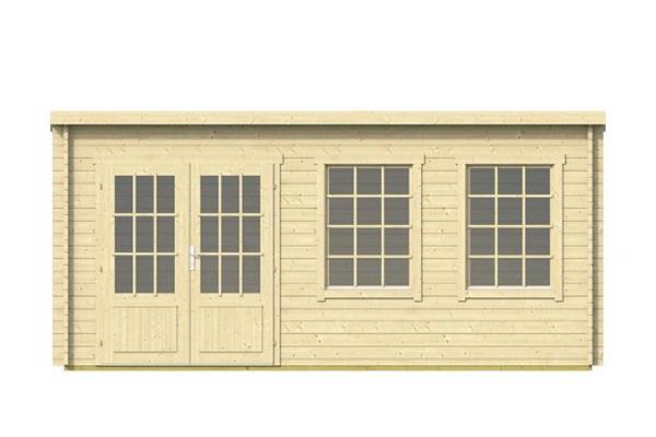 Grote foto blokhut sadie 500x300 cm tuin en terras tuinhuisjes en blokhutten