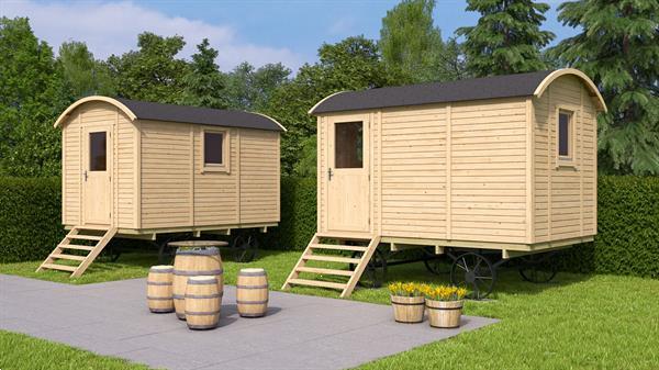 Grote foto pipowagen zigeunerwagen joey 237x360 cm tuin en terras tuinhuisjes en blokhutten