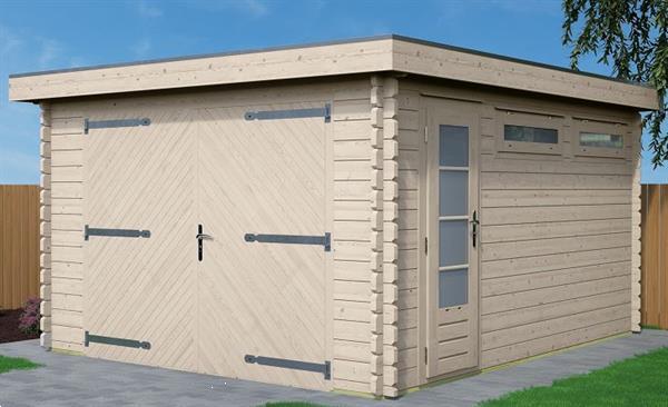 Grote foto actie garage platdak 320x520cm 44mm tuin en terras tuinhuisjes en blokhutten