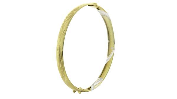 Grote foto gouden slavenarmband met gravure 14 krt 547.5 sieraden tassen en uiterlijk armbanden voor haar