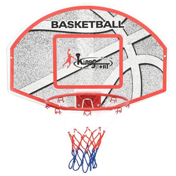 Grote foto vidaxl 5 delige basketbalset wandmontage 66x44 5 cm sport en fitness basketbal