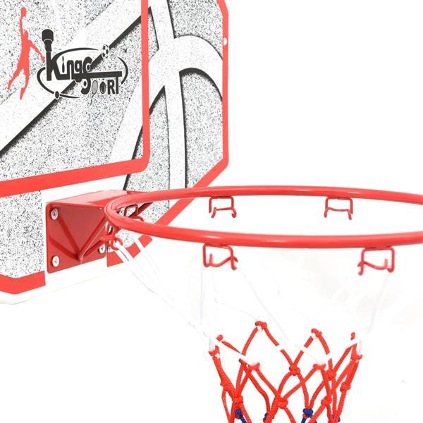 Grote foto vidaxl 5 delige basketbalset wandmontage 66x44 5 cm sport en fitness basketbal