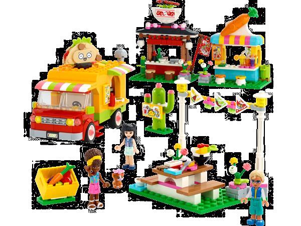 Grote foto lego friends 41701 streetfoodmarkt kinderen en baby duplo en lego