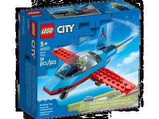 Grote foto lego city 60323 stuntvliegtuig kinderen en baby duplo en lego