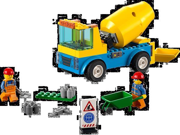 Grote foto lego city 60325 cementwagen kinderen en baby duplo en lego