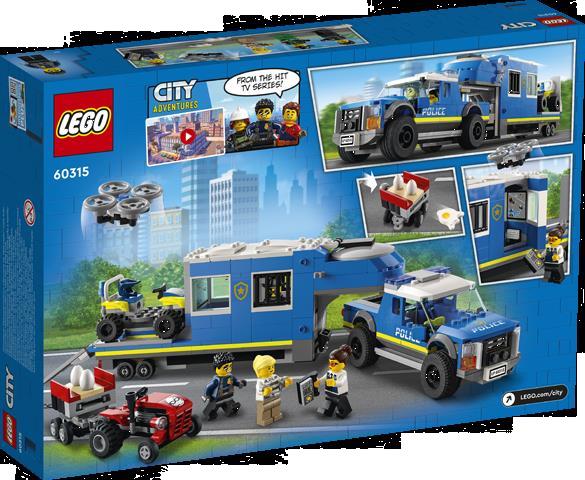 Grote foto lego city 60315 mobiele commandowagen politie kinderen en baby duplo en lego