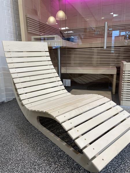 Grote foto ergonomisch sauna relax ligbed van espenhout beauty en gezondheid sauna