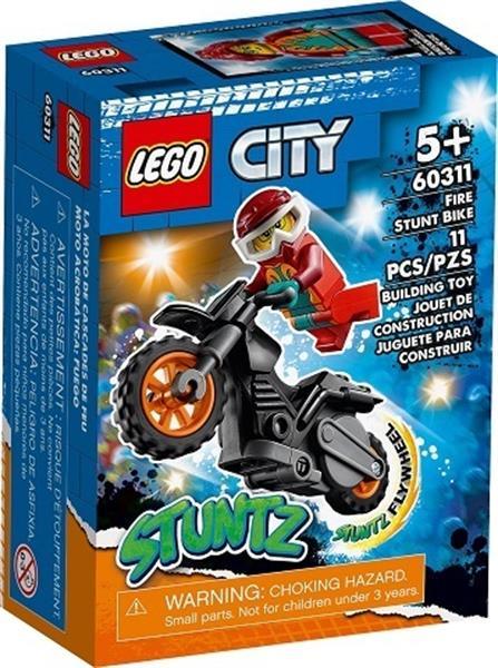 Grote foto lego city 60311 vuur stuntmotor kinderen en baby duplo en lego