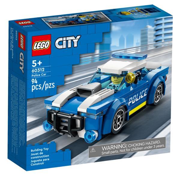 Grote foto lego city 60312 politiewagen kinderen en baby duplo en lego