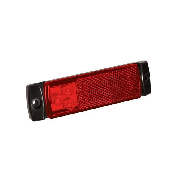 Grote foto markeringslamp 12 24v rood 126x30mm led auto diversen aanhangers