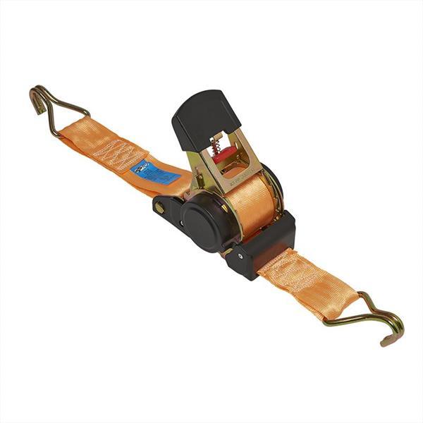 Grote foto spanband met ratel 2 haken 450cm 750kg automatisch oprolle auto diversen aanhangers