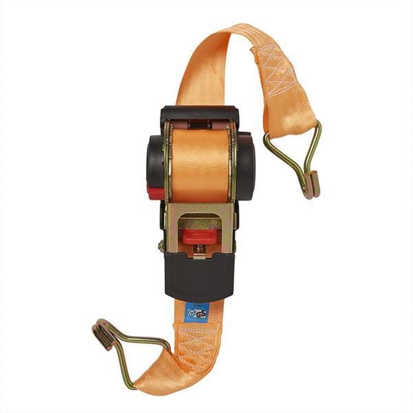 Grote foto spanband met ratel 2 haken 450cm 750kg automatisch oprolle auto diversen aanhangers