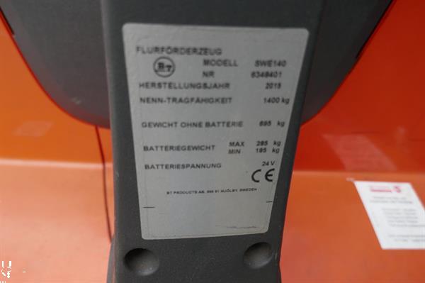 Grote foto vs 20609 bj2015 elektrische stapelaar bt 2.655mm freelift doe het zelf en verbouw hefwerktuigen