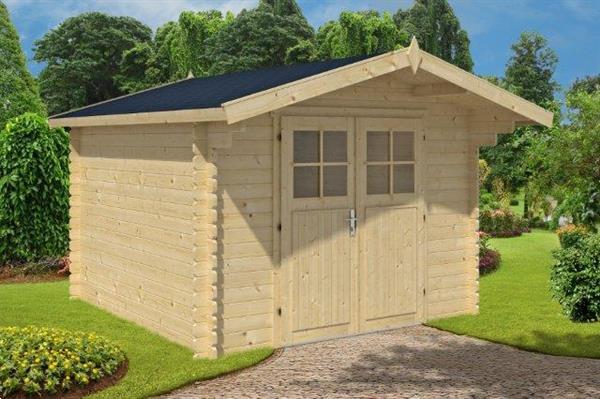 Grote foto blokhut albacete 300x300 cm ge mpregneerd tuin en terras tuinhuisjes en blokhutten