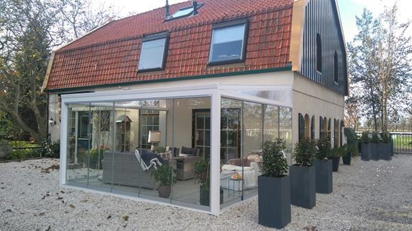 Grote foto glastuinkamer met polycarbonaat dak 600x300 cm op 3 staander tuin en terras tuinhuisjes en blokhutten
