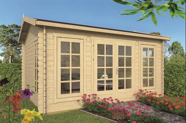 Grote foto blokhut arne 450x350 cm tuin en terras tuinhuisjes en blokhutten