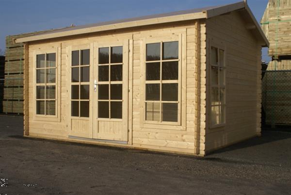 Grote foto blokhut arne 450x350 cm tuin en terras tuinhuisjes en blokhutten