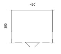 Grote foto blokhut arne 450x350 cm tuin en terras tuinhuisjes en blokhutten