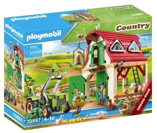 Grote foto playmobil country 70887 boerderij met fokkerij voor kleine d kinderen en baby duplo en lego