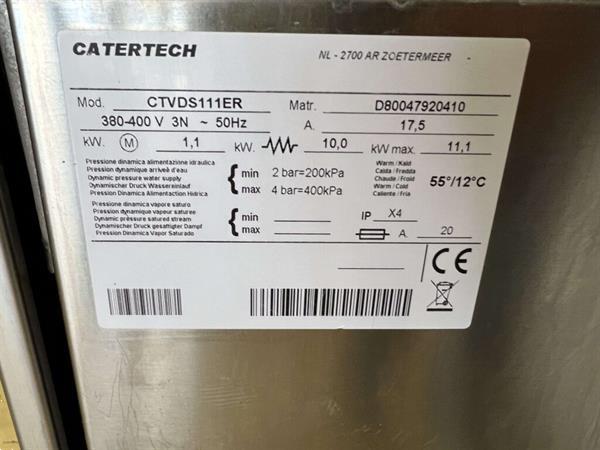 Grote foto rvs catertech doorschuifvaatwasser vaatwasser doorschuiver 4 diversen overige diversen