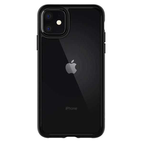 Grote foto apple iphone 11 spigen ultra hybrid hoesje zwart telecommunicatie apple iphone