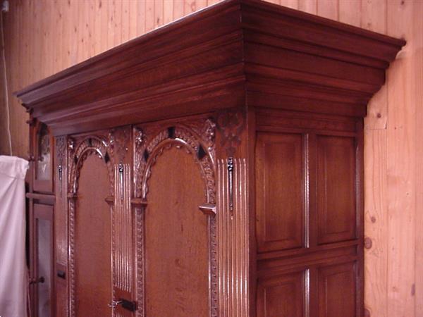 Grote foto tweedeurskast boekenkast servieskast poortkast huis en inrichting boekenkasten