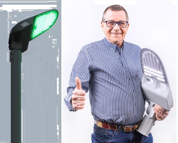Grote foto led lantaarnpaal armatuur amstel lux 150w 200w 520nm groen zakelijke goederen overige zakelijke goederen