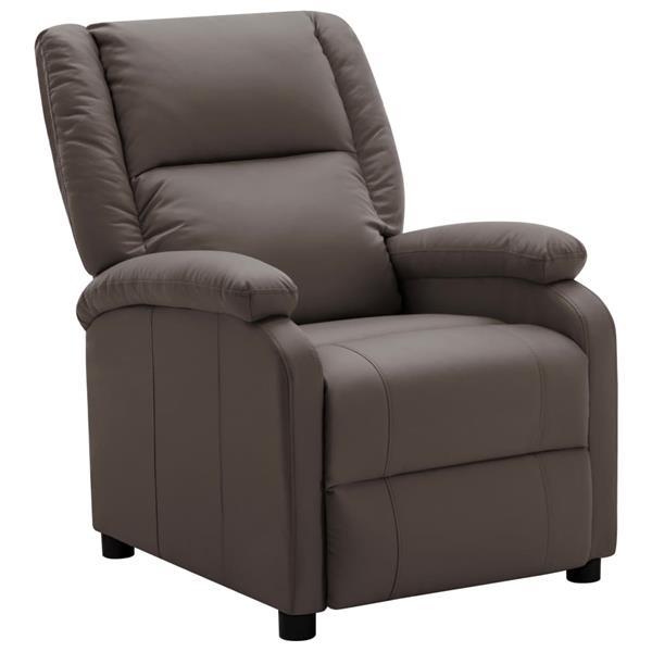 Grote foto vidaxl 322438 recliner brown faux leather huis en inrichting stoelen