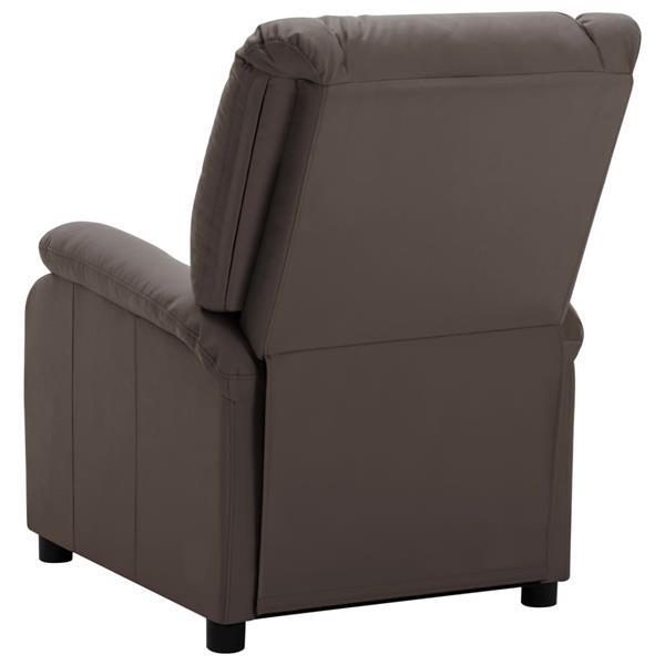 Grote foto vidaxl 322438 recliner brown faux leather huis en inrichting stoelen