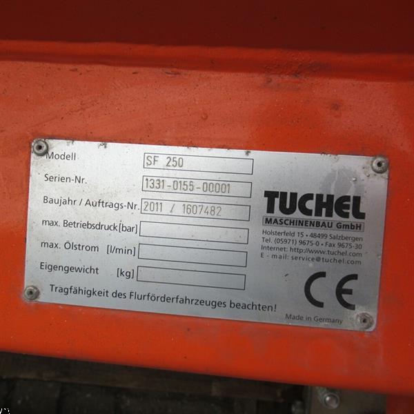 Grote foto tuchel sf 250 sneeuwschuif sneeuschuiver agrarisch tractor toebehoren