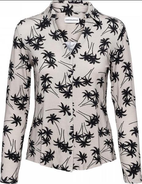 Grote foto vayen blouse palm kleding dames blouses