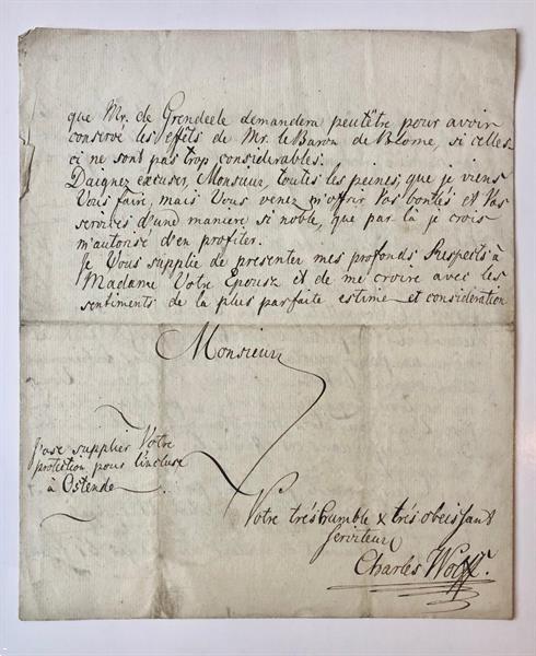 Grote foto manuscript military french 1792 brief in het frans van c boeken overige boeken