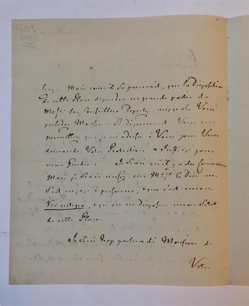 Grote foto manuscript laurenz nuysole saurin brief in het frans van boeken geschiedenis wereld