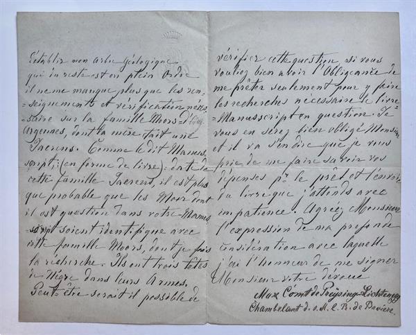 Grote foto manuscript letter in french 1895 brief in het frans van boeken overige boeken