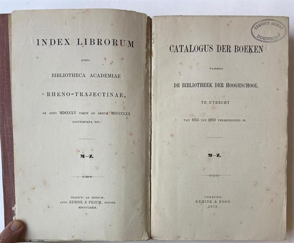 Grote foto first editions catalogus der boeken waarmede de bibliothee boeken overige boeken
