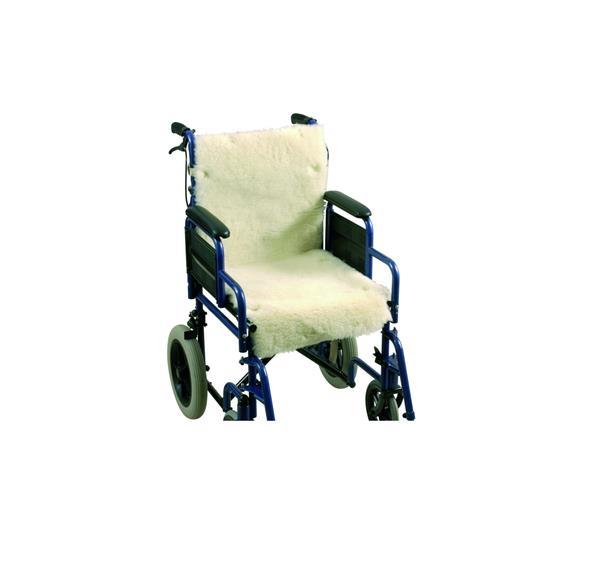 Grote foto able2 schapenvacht zitting rugleuning rolstoel scootmobiel diversen verpleegmiddelen en hulpmiddelen
