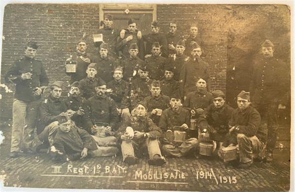 Grote foto original vintage postcard military postkaart foto van mili boeken fotografie en design