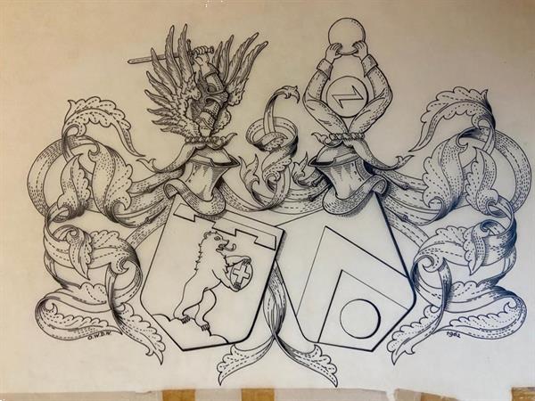 Grote foto wappler heraldiek wapentekeningen door o.w.d. wappler ca. verzamelen overige verzamelingen