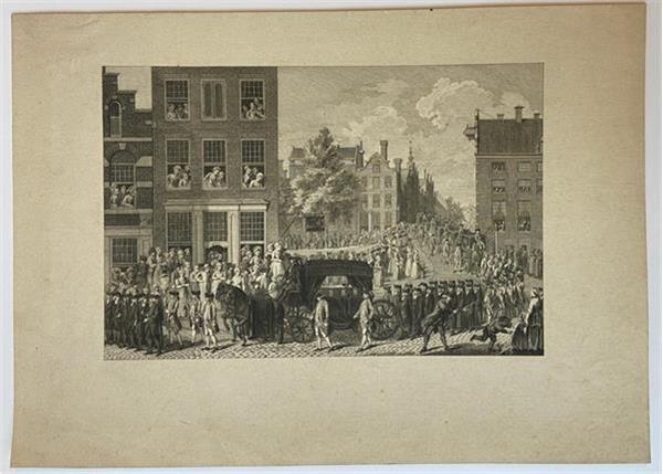 Grote foto lithography lithografie the hague funeral in the hague w boeken geschiedenis wereld