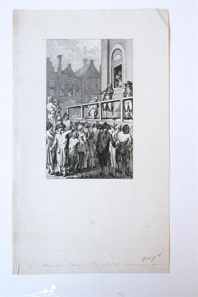 Grote foto prent c. van der burg krijgt het zwaard over het hoofd l boeken politiek en maatschappij