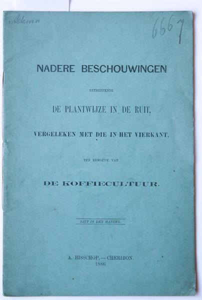 Grote foto nadere beschouwingen betreffende de plantwijze in de ruit v boeken overige boeken