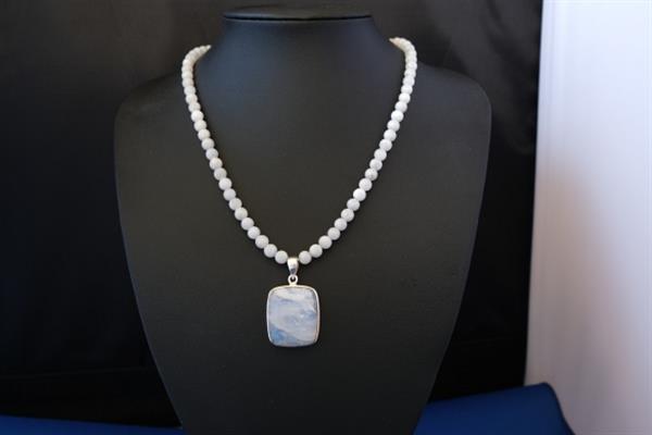 Grote foto maansteen ketting sieraden tassen en uiterlijk kettingen