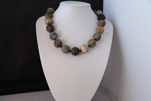 Grote foto versteend hout onyx armband set sieraden tassen en uiterlijk kettingen