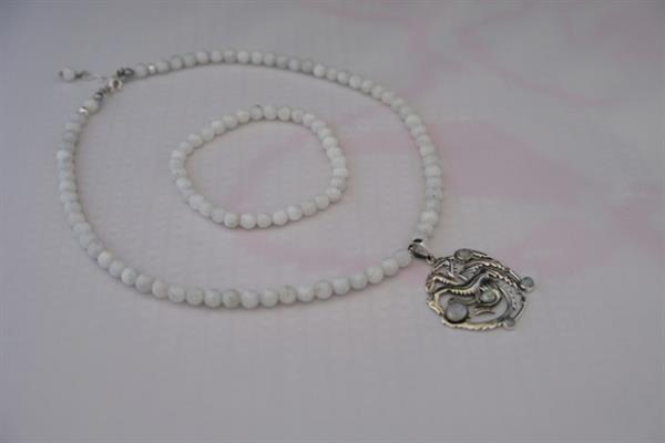 Grote foto armband ketting set maansteen sieraden tassen en uiterlijk kettingen